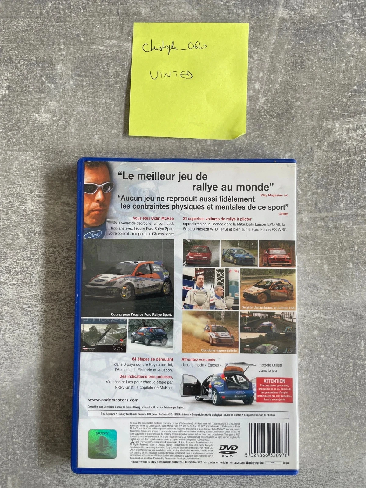 Colin McRae Rally 3-spel voor Sony PS2 / PlayStation 2 in het Frans. – photo 3